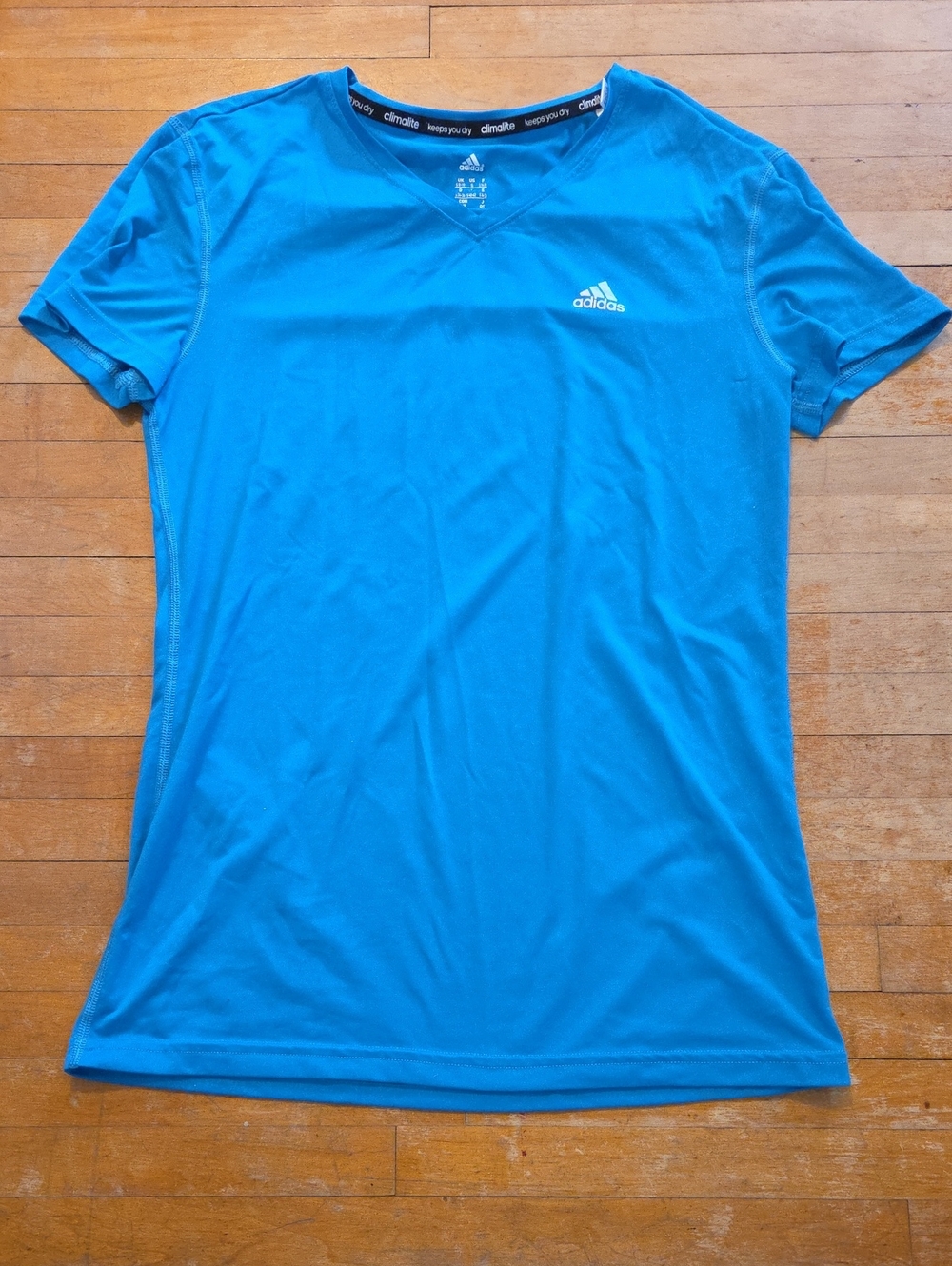adidas Women's Bright Blue Short Sleeve Performance Tee